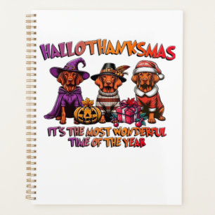 Vizsla Halloween Erntedankfest Weihnachten Classic Planer