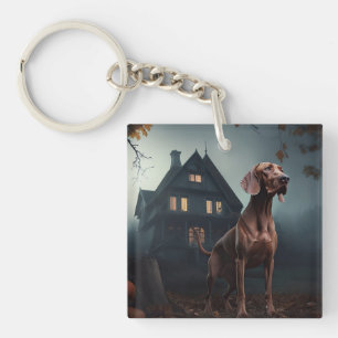 Vizsla Halloween Gruselig Schlüsselanhänger