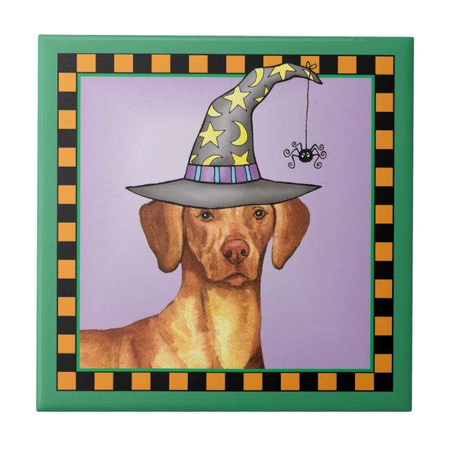 Vizsla Hexe Fliese (Vorderseite)