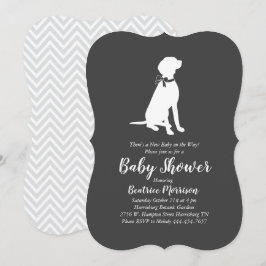 Vizsla Hund Babydusche Geschlecht neutral Einladung