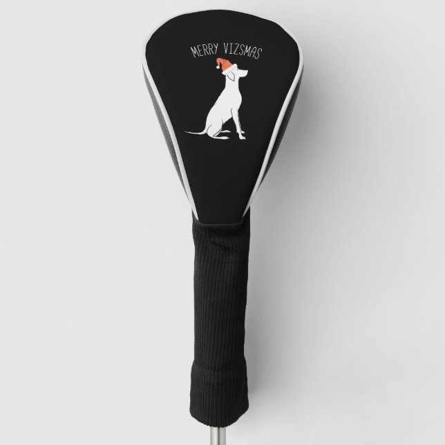 Vizsla Hund Lover Xmas Weihnachtsjagd Hund Golf Headcover (Vorderseite)