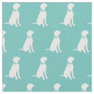 Vizsla Hund Silhouette Haustier Aquamarin Stoff