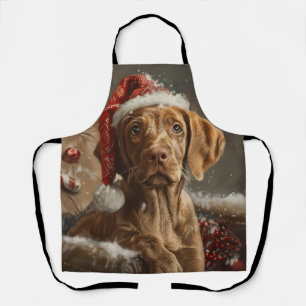 Vizsla-Hund Weihnachtsfestlich Schürze