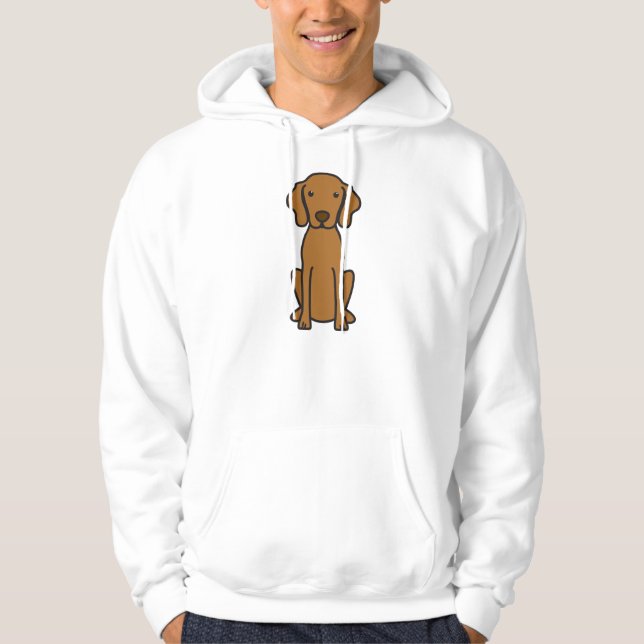 Vizsla HundeCartoon Hoodie (Vorderseite)