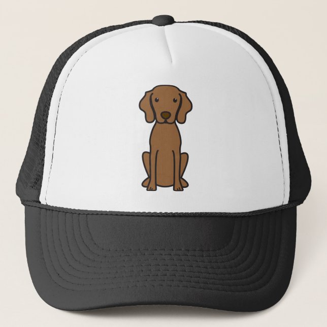 Vizsla HundeCartoon Truckerkappe (Vorderseite)