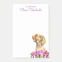 Vizsla Hundeliebhaber-Aquarell-Kunst | addieren