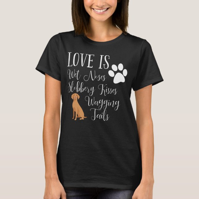 Vizsla HundeT - Shirt-niedliches lustiges T-Shirt (Vorderseite)