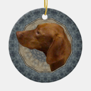 Vizsla Keramik Ornament
