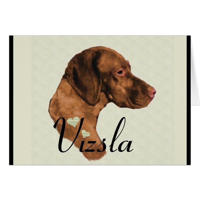 Vizsla Kunstgeschenke (Vorderseite (Horizontal))