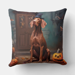 Vizsla-Kürbisse Halloween Gruselig Kissen