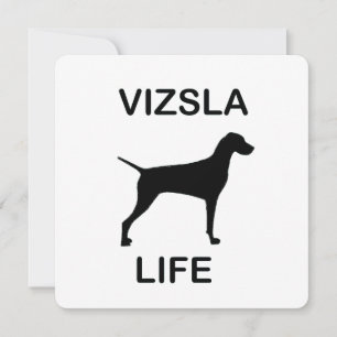 Vizsla Leben Feiertagskarte