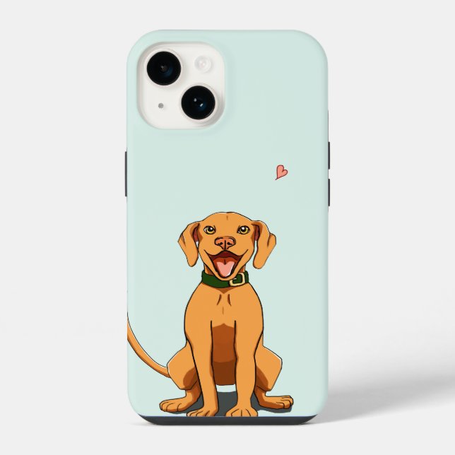 Vizsla Liebe Simplistic Phone Case iPhone 14 Hülle (Rückseite)