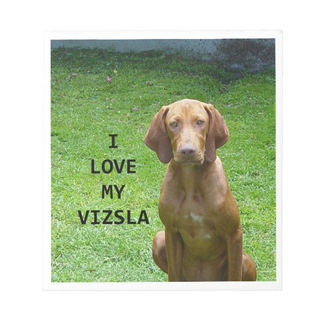 vizsla Liebe w pic Notizblock (Vorderseite)