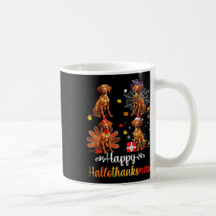Vizsla Lover Halloween Frohe Weihnachts-Happy Hall Kaffeetasse