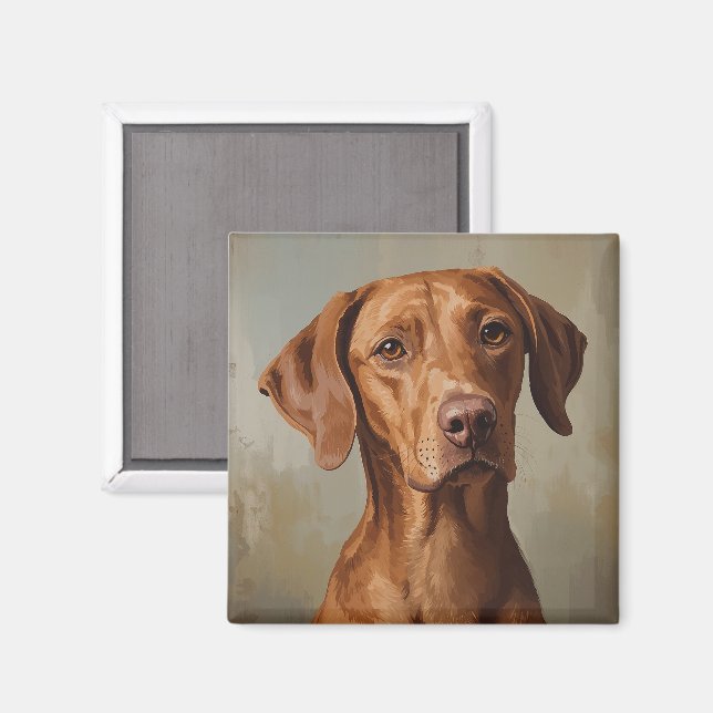 Vizsla Magnet (Vorderseite/Rückseite)