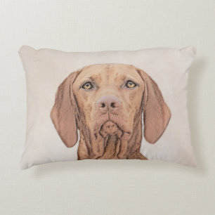 Vizsla-Malerei - Niedliche Original Hunde Kunst Dekokissen