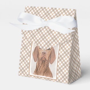 Vizsla-Malerei - Niedliche Original Hunde Kunst Geschenkschachtel