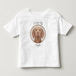Vizsla-Malerei - Niedliche Original Hunde Kunst Kleinkind T-shirt