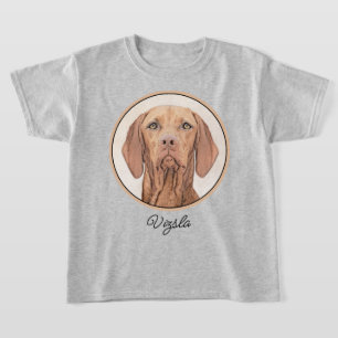 Vizsla-Malerei - Niedliche Original Hunde Kunst T-Shirt