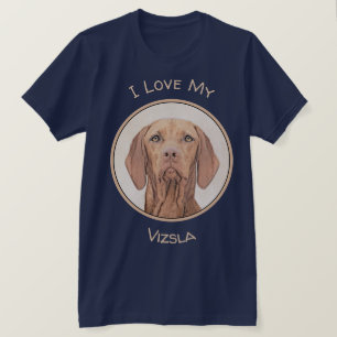 Vizsla-Malerei - Niedliche Original Hunde Kunst T-Shirt