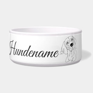Vizsla Minimalist Line Art personalized bowl Napf