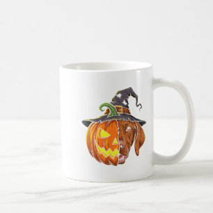 Vizsla Pumpkin Kürbislaterne Halloween Kids Mens Kaffeetasse