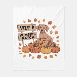 Vizsla Pumpkin Patch Dog Lovers Erntedank Hallo Fleecedecke
