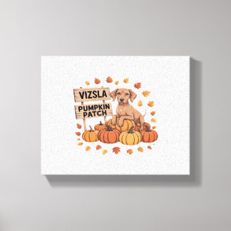Vizsla Pumpkin Patch Dog Lovers Erntedank Hallo Leinwanddruck
