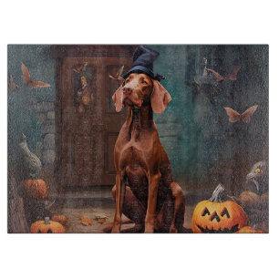 Vizsla Pumpkins Halloween Beängstigend Schneidebrett