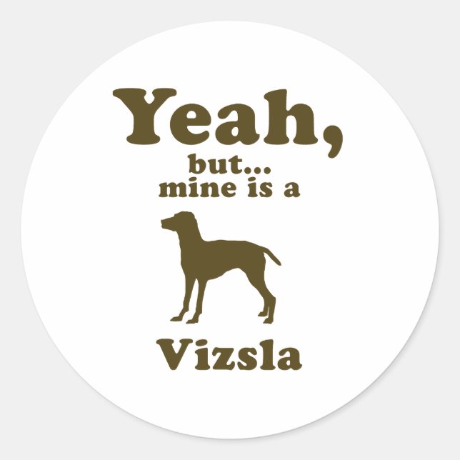 Vizsla Runder Aufkleber (Vorderseite)