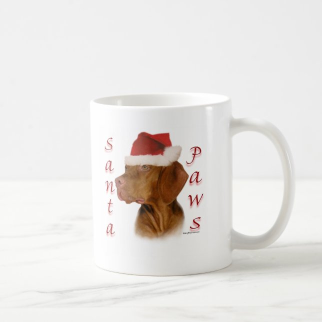 Vizsla Santa Paws Kaffeetasse (Rechts)