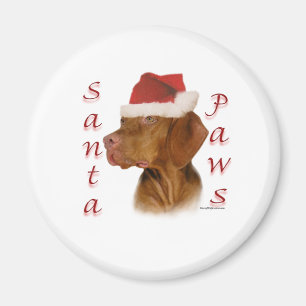 Vizsla Santa Paws Magnet