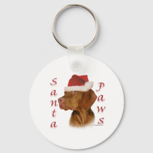 Vizsla Santa Paws Schlüsselanhänger