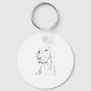 Vizsla-Schlüsselanhänger – Minimalistisches Gesche Schlüsselanhänger
