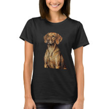 Vizsla-Skizzen-Illustration T-Shirt