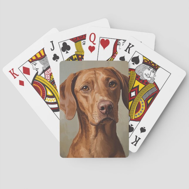 Vizsla Spielkarten (Rückseite)