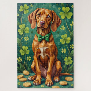 Vizsla St Patrick’s Day Elegante Glückshund