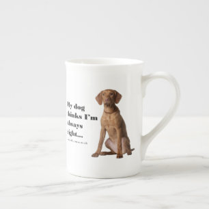 Vizsla V Ehefrau-Knochen-China-Tasse Prozellantasse