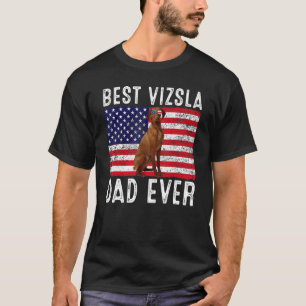 Vizsla Vater Usa American Flag Vizsla Dog Eigentüm T-Shirt