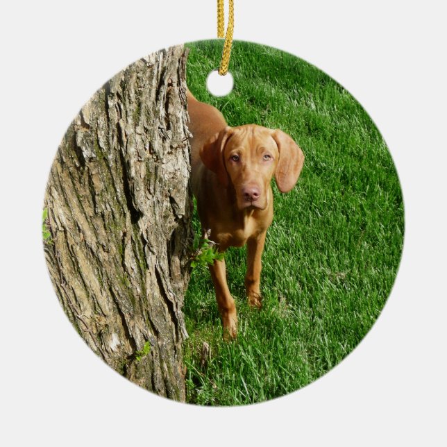 Vizsla Verzierung Keramik Ornament (Vorne)