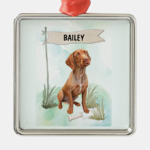 Vizsla-Wasserfarbe Personalisierter Hund
