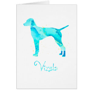 Vizsla Watercolor Design