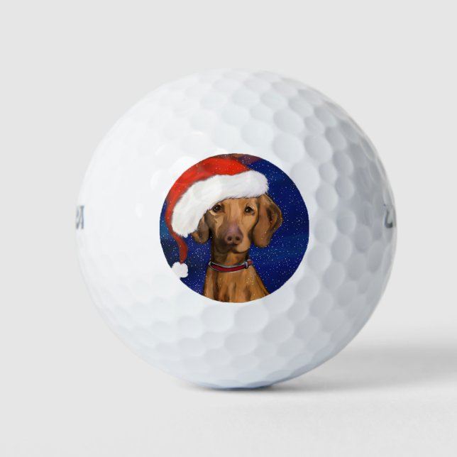 VIZSLA Weihnachten Golfball (Vorderseite)