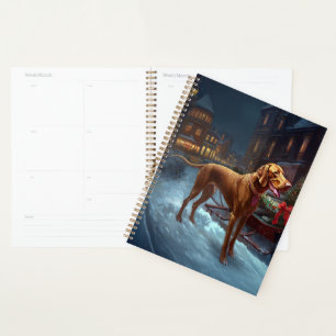 Vizsla Weihnachtsfeiertag Planer