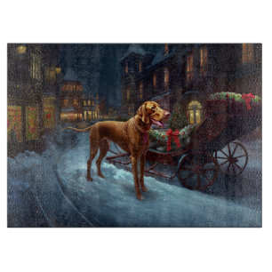 Vizsla Weihnachtsfestzeit Schneidebrett