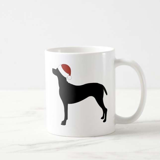 Vizsla Weihnachtsmannmütze Kaffeetasse (Rechts)