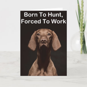 Vizsla, zum Arbeiten geboren Karte
