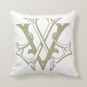 VL-LV Monogramm-Kissen Kissen