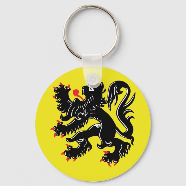 Vlaamse Leeuw van Vlaanderen sleutelhanger Schlüsselanhänger (Vorderseite)