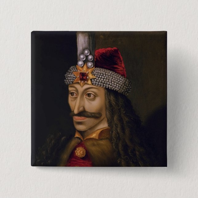 Vlad Tepes: Impaler, Dracula Dragon Prince Voivode Button (Vorderseite)